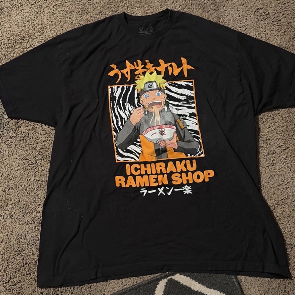 Naruto Ichiraku Ramen Shop Graphic Tee - Black